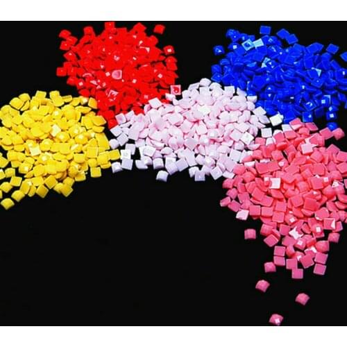 CraftArtGo Diamond Painting Square Round Drills 447 Color for Missing 5D DIY Bead Accessories Diamond Backup Supplies Home Decor