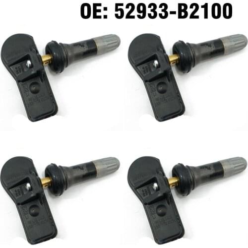 4 PCS Car Tire Pressure Monitor Sensor TPMS 52933-B2100 for Hyundai i10 for Kia Picanto Soul 2013 2014 2015 2016 2017 2018