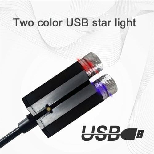 Kebidumei Mini USB Decoration Night Lamp Car Roof Star Light Interior Mini LED Starry Atmosphere Ambient Projector Lights