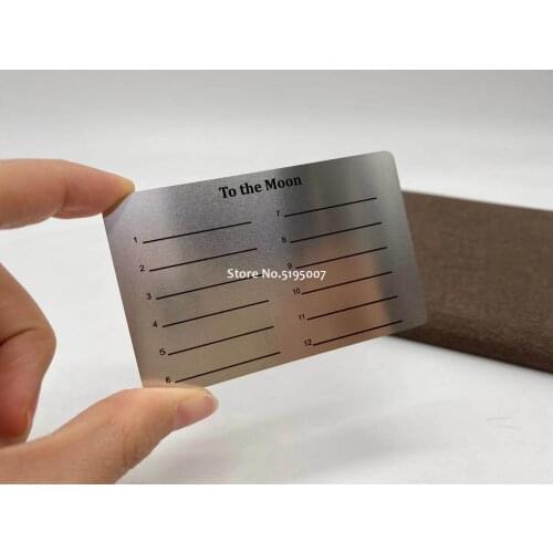 Metal engraved electroplated gold silver member card