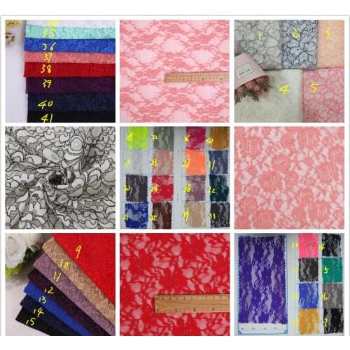 Brocade ammonia elastic chrysanthemum lace fabric elastic childrens dance skirt lace fabric