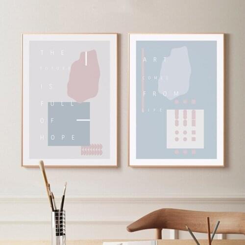 Morandi Geometry Canvas Posters Modern Minimalist Abstract Painting Print Wall Art Decor Pictures Living Room Nordic Home Decor