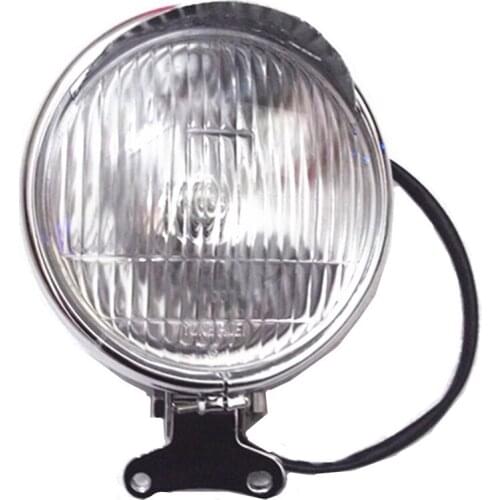 Chrome 5.5" Steel Headlight 12v Head Lamp For Harley Dyna Electra Glide Softail Sportster Road King