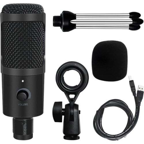 Condenser Microphone,USB Microphone PC Laptop Gaming Mic for Recording, Voice Over, Streaming, Home Studio