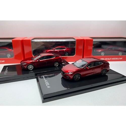 Diecast Alloy Car Model 1:64 Mazda 3 AXELA Metal Adult Vehicle Decoration Toy Display Collection Ornament Souvenir Show Gifts