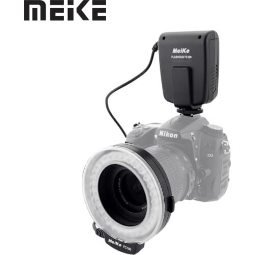 Meike FC-100 Macro Ring Flash/Light for Canon EOS 600D 50D 60D 650D 700D 70D 6D 450D 7D 550D 5D Mark II III 1100D T5i T4i T3i T3