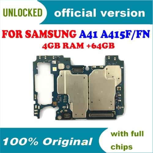 Europe Version for SM-A415F A415FN Mainboard with Full Chips Original Unlocked for Samsung A41 A415F Motherboard