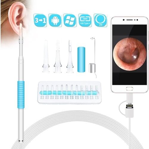 Mini Endoscope Camera 3.9mm Lens 1MP Pixel With 6 Led Light IP67 Otoscope For Android Mac OS Windows Health Care Endoscope