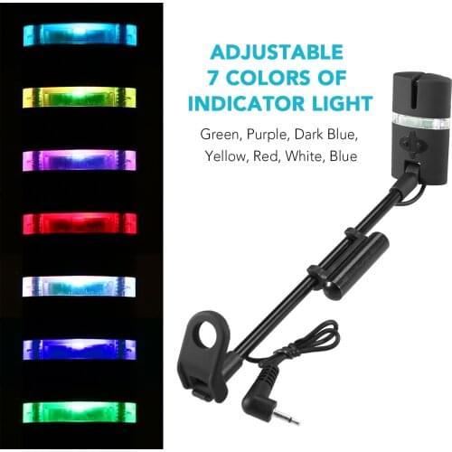 Lixada Fishing Swinger Set Carp Fishing Bite Indicator Swinger Digital Fishing Alarm LED Bite Indicator Illuminated Swinger