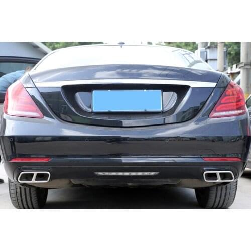 For Mercedes Benz GLK/GL/S-Class Exhaust Muffler Tip Stainless Steel Pipe Chrome Trim Modified Car Rear Tail Throat Liner