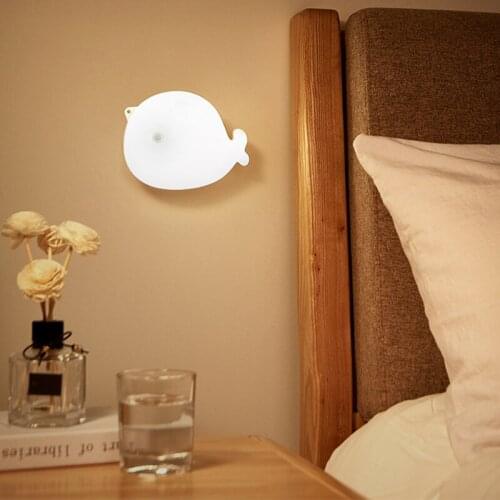 Night Light PIR Motion Sensor USB Charging Bedroom Lamp Home Staircase Closet Aisle Decor Night Lamp Christmas Gift for kids