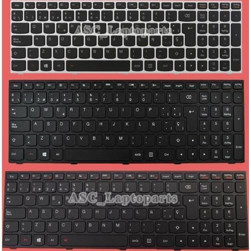 New Spanish Teclado Keyboard For Lenovo Z51-70 500-15ACZ 500-15ISK Laptop Black Frame Black
