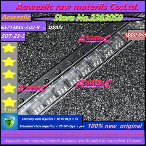 100% new original PF6005AG 6005A MP1498DJ-LF-Z MP1498DJ ADUH GS7138S5-ADJ-R GS7138S5 Q5AIV SOT-23 Power management chip