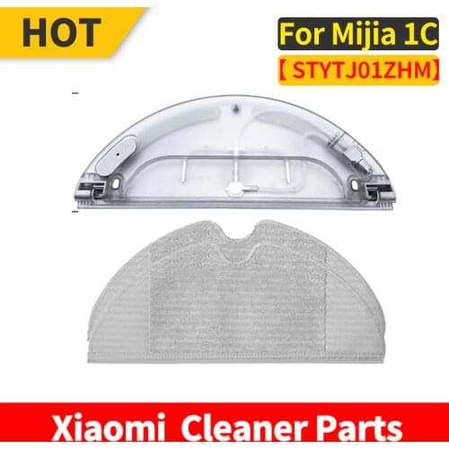 Original Water Tanker Attachment + Mop Rag For Xiaomi Mijia 1C STYTJ01ZHM Robot Vacuum Cleaner Spare Parts Accessories Kits