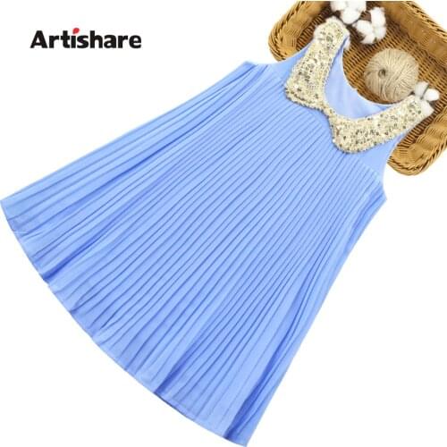 Dress For Girls Sequin Dress For Girl Patchwork Party Dress For Children Summer Childrens Costumes For Girls 6 8 10 12 14