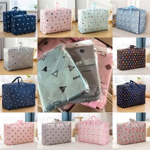 Portable Waterproof Quilt Storage Bag Organizer Folding Closet Organizer For Pillow Blanket Clothes storage Bag Organizer 1PC