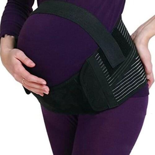 Pregnant Women Belly Belt Prenatal Care Athletic Bandage Girdle Pregnancy Maternity Support Belt black XL
