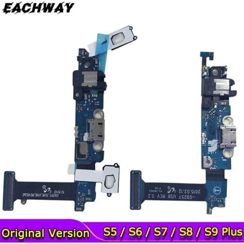 USB Connector Charge Port Flex For Samsung S6 S7 Edge S8 S9 Plus G920F G925F G930F G935F G950F G950U G960F G960U G965F G965U