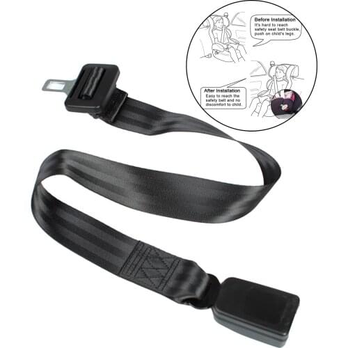 Adjustable Car Seat Belt Buckles Extender Extension 56-90CM/22-35 inch Easy to Use