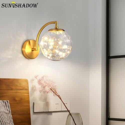Gold&Black Modern Led Wall Light for Living room Bedroom Kitchen Dining room Luminaires Sconce Wall Lamp Bedside Light 110V 220V