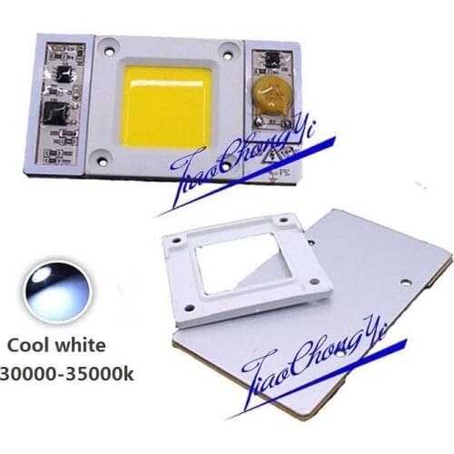 10PCS 220VAC High Power 50W led chip built-in driver Cool white 30000k LED lamp