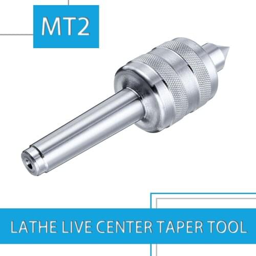 Accuracy Steel Silver MT2 0.001 Lathe Live Center Taper Tool Live Revolving Milling Center Taper Machine Tool For Wood Lathe