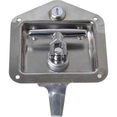 304 Stainless Steel Drop T Tee Handle Tool Box Truck Horsebox Lock
