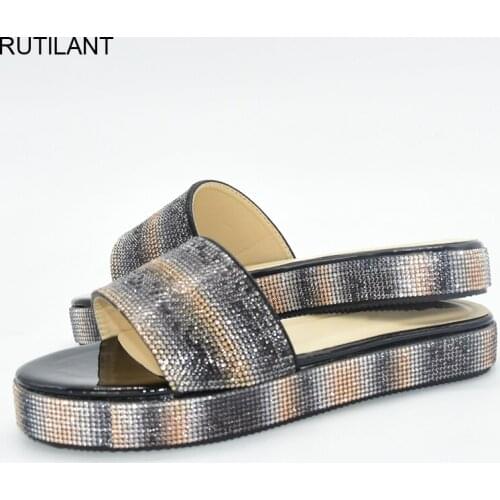 Latest Luxery Shoes Women Ladies Dress Shoes Italian Women Wedding Shoes Decorated with Rhinestone Ladies Shoes and Sandals