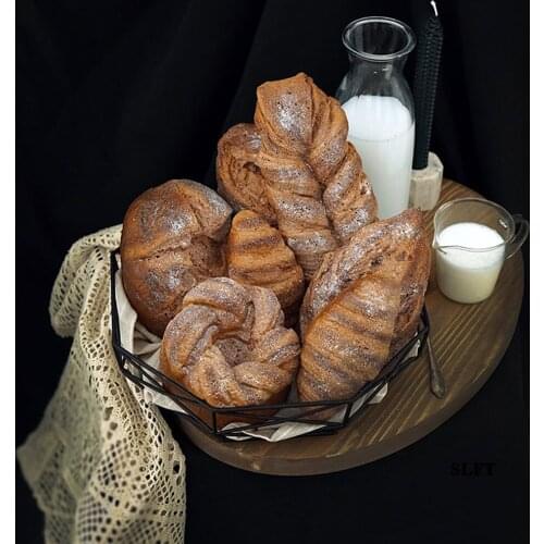 Shop store decoration fake food display props simulation french Baguette clap brash Oat Ficelle Croissant black rye bread model