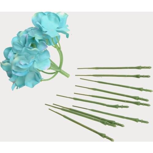 50pcs/lot 12cm iron wire for flowers stems nylon flower wire diy accessories floral wire for flower heads