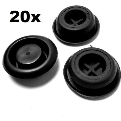 20x Cab soundproof rubber plug For Honda / Nylon Retainer Clip Brand New