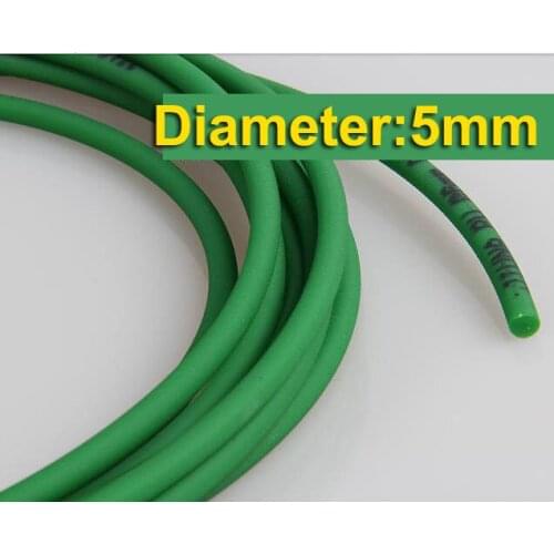 10Meters/Lot Diameter:5mm Green PU Industrial Round Conveyor Belt
