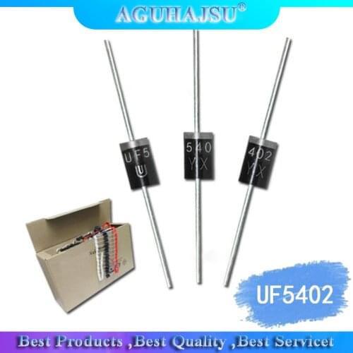20PCS UF5402 3.0 AMP. ULTRA FAST RECTIFIERS UF5402 Ultrafast Recovery Diode DO-201AD Inline 3A/100V