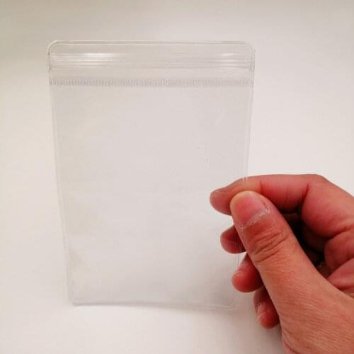 7x11cm Clear Pvc Plastic Bag Self Seal Zip Lock Zipper Reclosable Transparent Plastic Bag Gift Bags For Jewelry Packing Bags