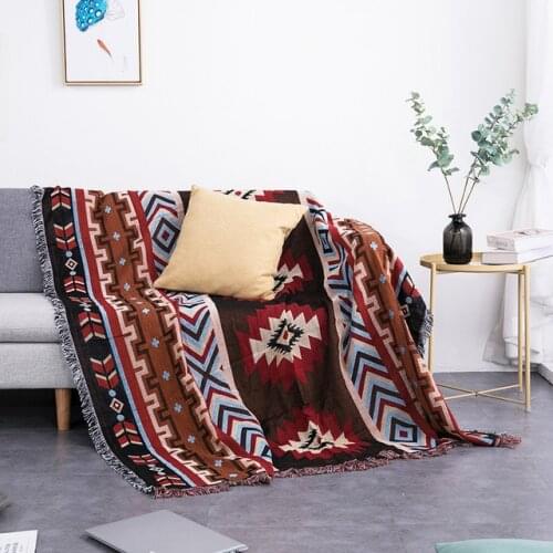 Aggcual Geometric nordic throw blanket knitted boho decor sofa cushion sofa blanket cover bedspread Travel Picnic mat rug XT117