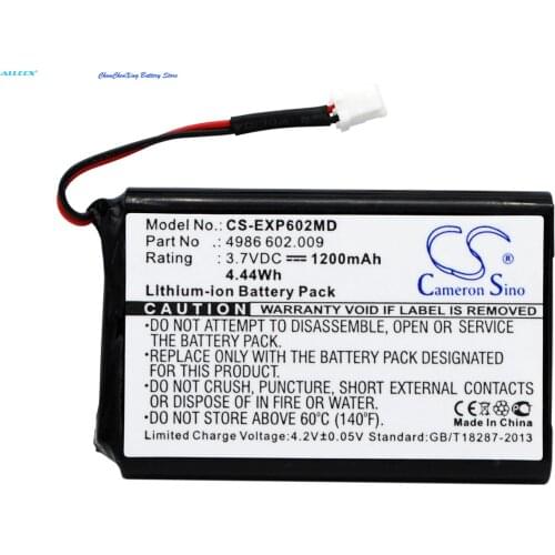 Cameron Sino 1200mAh Battery 4986 602.009 for Eppendorf Multipette E3, E3x, Repeater E3, E3x, Stream, Xstream, Xstream Repeaters