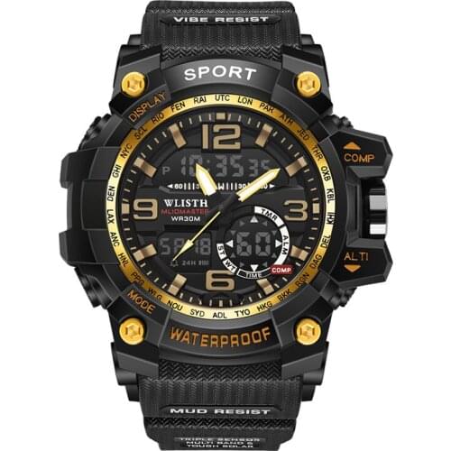 New mens electronic watch student watch fashion sports multi-function LED luminous waterproof watch