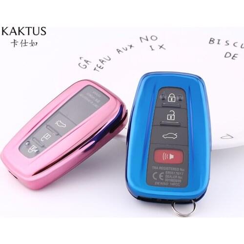 High Quality New Soft TPU Car Key Case Cover for Toyota Prius Camry Corolla C-HR CHR RAV4 Prado 2018 Accessories Keychain Covers