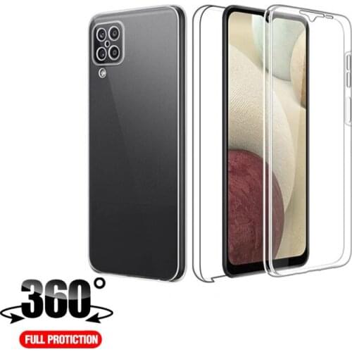 Case For Samsung Galaxy A12 5G A125 Camera Lens Protective Cases For Samsung A12 Fundas 360 Double Crystal Full Cover Coque Capa