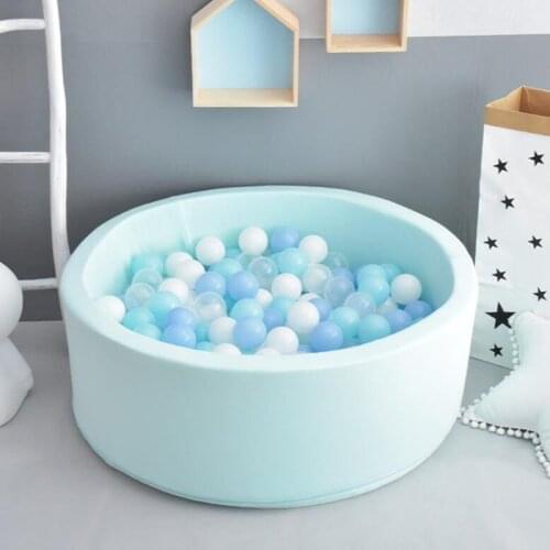 INS Dry Pool Childrens Playpen For Baby Soft Sponge Ball Box Infant Thick Round Game Play Fence Ocean Ball Yard Kids Playground