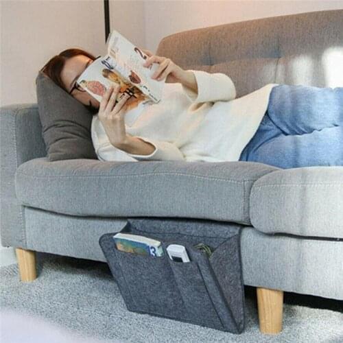 Sofa Storage Bag Hanging Caddy Bed Holder Pockets Bed Pocket Sofa Organizer Pockets Book Felt Bed Holder Pockets
