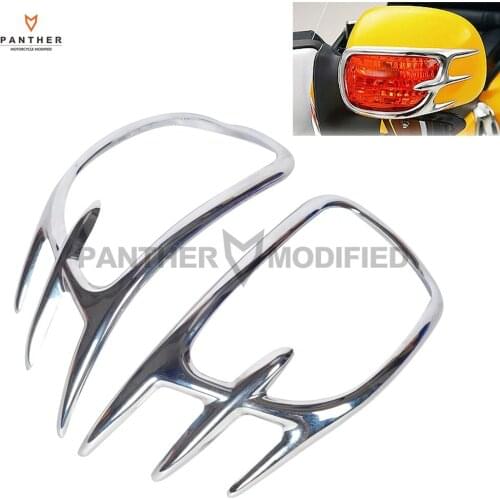 Chrome Motorcycle Turn Signal Light Decoration Trim Moto mirror Frame case for Honda GL1800 GOLDWING 2001-2011