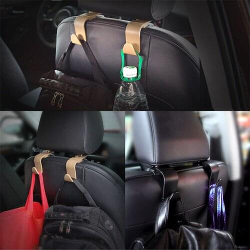 KDsafe 4pcs Car Hook Seat Hook Bearing 20kg SUV Back Seat Headrest Hanger Storage Hooks for Groceries Bag Handbag Auto Products