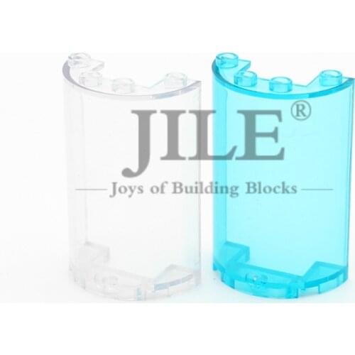 Moc Cylinder Half 2x4x5 with 1x2 Cutout 85941 Windows Building Blocks DIY Bricks Bulk Set Compatible with Assembles Particles