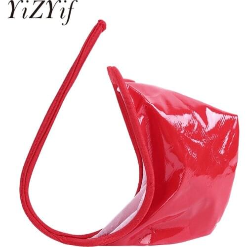 Mens Sexy Lingerie Patent Leather C-string Thongs Bikini Briefs Underwear Underpants Nightwear tanga hombre sissy panties