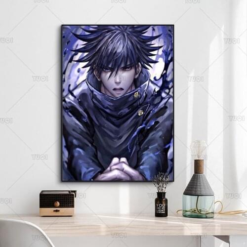 Wall Art Jujutsu Kaisen Pictures HD Printed Fushiguro Megumi Canvas Painting Home Decor Bedroom Background Modular Anime Poster