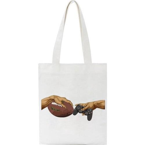 2021 Finger Support New Arrival Women Bag Casual Crossbody Bags Retro Purse Harajuku Shoulder Canvas Bags Print Handbag