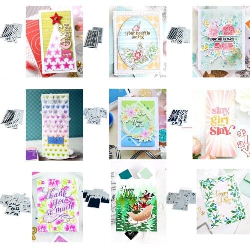 New Arrival Christmas Stencil Love Stars Stencils Scrapbook Decoration Background Embossing Template DIY Greeting Card Handmade