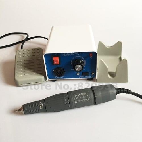 Original South Korea SAEYANG micromotor MARATHON-3 & SDE-H37L1 Handpiece for Hobby, Nail File, Podology, Manicure and Pedicure