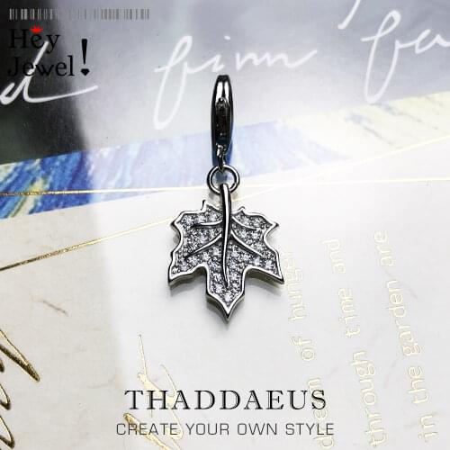 Maple Leaf Pendants 925 Sterling Silver Boho Cannabiss Weed Herb Charm Fit Bracelet Necklace Hip Hop Tropical Leaf For Women